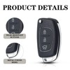 Replacement Key Shell for Hyundai Models, 3 Buttons Car Remote