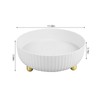 Rotatable Storage Tray Plastic Large Capacity Rotating Organizer Tray Desktop