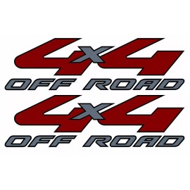Vinylmark LLC 2008-2010 Vinylmark 4x4 Off Road Decals for Ford (F250, F350) Super Duty SILVER