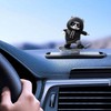 Roczential Skateboard Bear Dashboard Ornament, Skateboard Bear Car Ornament |