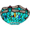 Capulina Tiffany Wall Sconces 12 Inches Wide 2-Light Vintage Sea