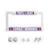 Haocean Purple Heart Combat Wounded License Plate Rust-Proof Aluminum Holder