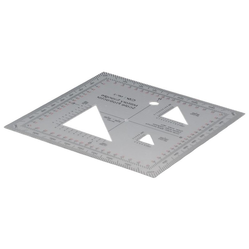 GetCoupon 6-inch Military Protractor, Transparent Plastics Perfectly for Land Nav