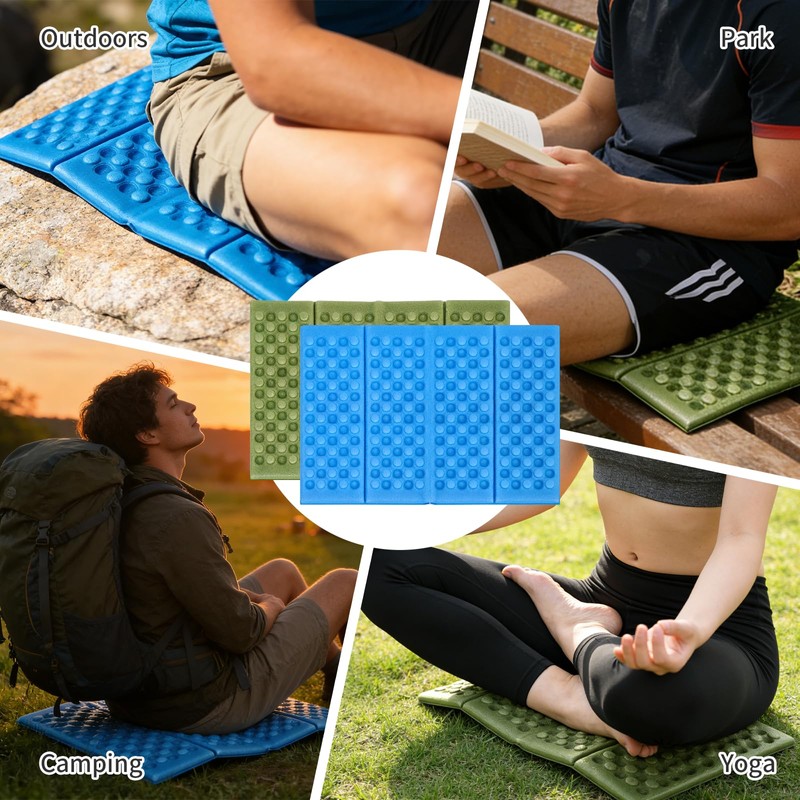 Laurraine 2Pcs Folding Sit Mat, XPE Foam Ultralight Portable Seat