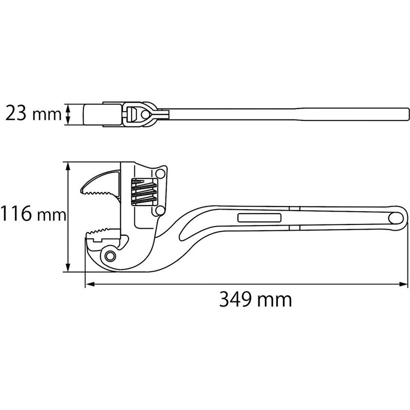 LOBTEX ACW-350 Aluminum Corner Wrench
