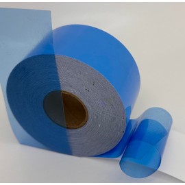 Transparent Vinyl Tape with Self-Adhesive. (2 inch x 50 ft, Light Blue)