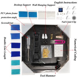 EYANKUNG DIY 3D String Art Crafts Kit for Adults Beginner Unique Women Gift (Bird Nest 12inch*12inch)