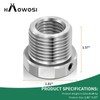 HAowosi Lathe Headstock Spindle Adapter,Converts 1"x8 TPI to 1-1/2-8 TPI
