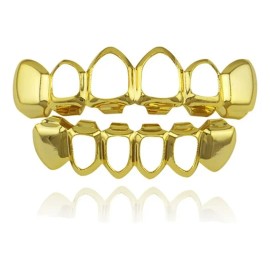 Grills Chapadas Cobre Lado Hueco Macizo Grillz