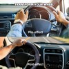 Suede Leather Steering Wheel Cover Wrap Kit - DIY Stitch-On