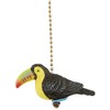 Clementine Designs Tropical Toucan Bird Decorative Ceiling Fan Pull, Whimsical