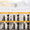 SunRider 2-Pack Rechargeable Motion Sensor LED Ceiling Light with Remote,