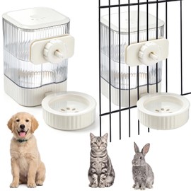 Singhoow 2 Pack 54 oz Rabbit Water Dispenser, Hanging Gravity Water Bottle