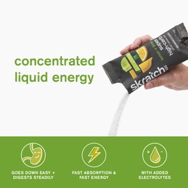 Skratch Labs Super High-Carb Drink Mix Packets - Carbohydrate Powder - Cluster Dextrin + Electrolytes - Endurance Energy- Energy Gel Alternative - Lemon + Lime - 8 Single Serving Packets - Non-GMO