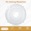 Cunno 2 Pieces PU Ceiling Medallion Decorative Ceiling Fan Medallion