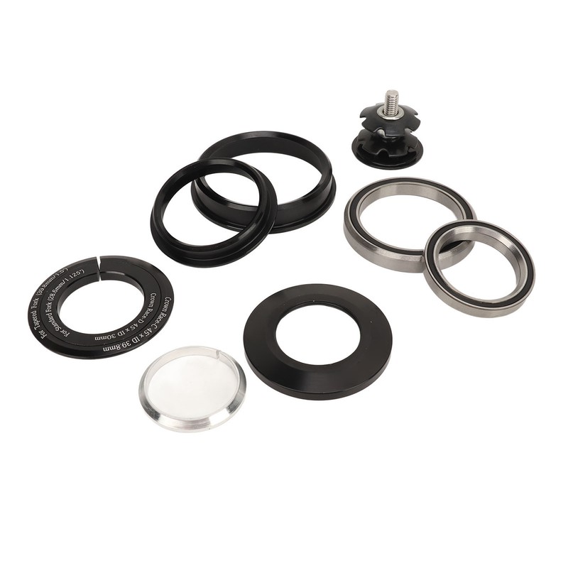 Bicycle Front Fork Bowl Set Aluminum Alloy Dual Bearings Mountain