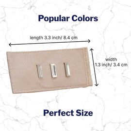 Waist Extenders with Metal Hooks and Eyes 5 Pcs Fabric Pants Extenders Ideal for Pants Skirts Pregnancy Maternity Men and Women's Trousers Providing Extra Room and Comfort