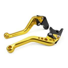RIDE IT FOREVER Short Brake Clutch Levers for CBR500R/CB500F/X 2013-2021,GROM 2014-2023,CBR250R 2011-2013,CBR300R CB300F/FA 2014-2022,CB400F/CB400R 2013-2020-Gold