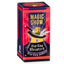 TRENDHAUS 957887 Magic Show No. 2 [Zig-Zag Pencil], Amazing Magic Tricks for Children from 6 Years, Includes Online Videos, Trick No. 2, Red