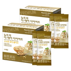 Nutr D Day Diet Savory Oat Shake 14p, 350g, 2 pieces / 뉴트리디데이 다이어트 고소한 귀리 쉐이크 14p, 350g, 2개