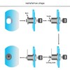 5 Pack Cam Lock Security Mailbox Lock 30 mm with