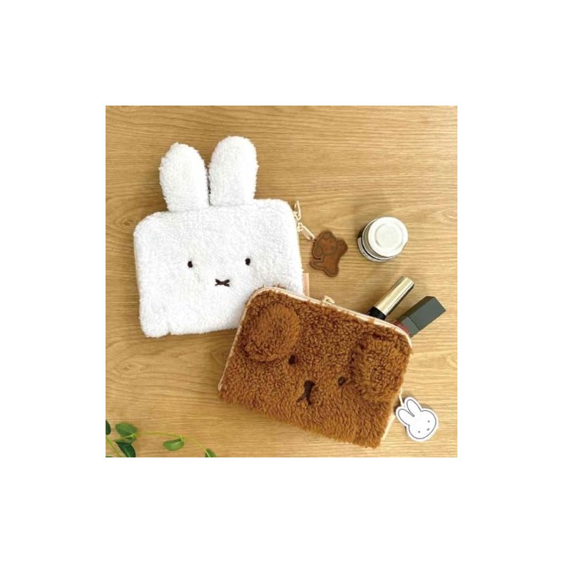 Eye Up Miffy Dotto Pouch Boa Short (Face Miffy)