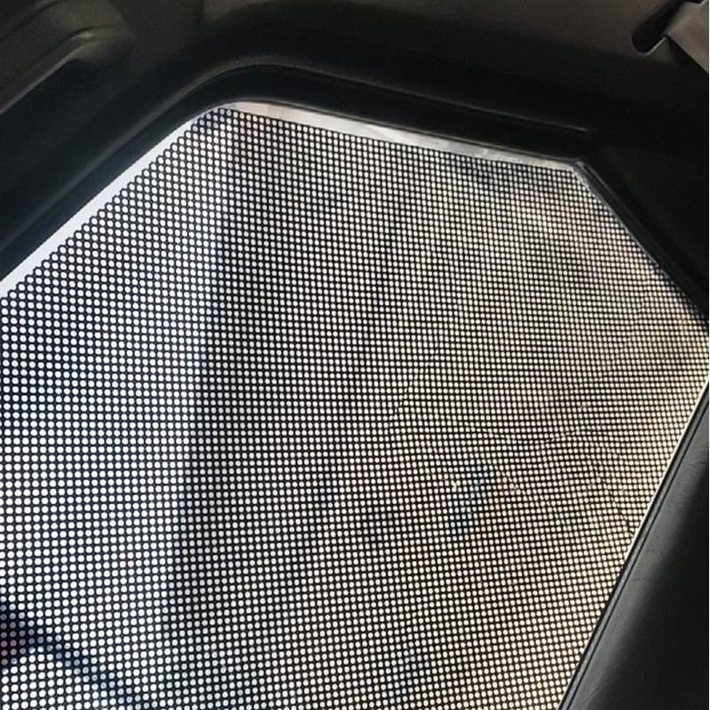 Moyishi One-Way Perforated Black Vinyl Privacy Window Film Electrostatic Adhesive