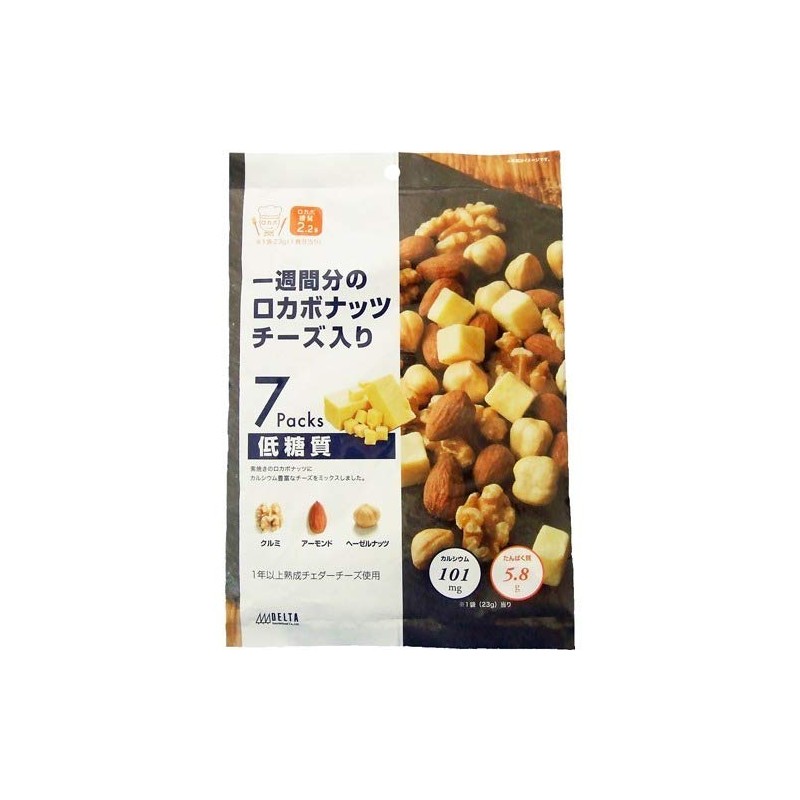 Delta rokabonattu Cheese with 23g X 7 Bag, 7 Pack