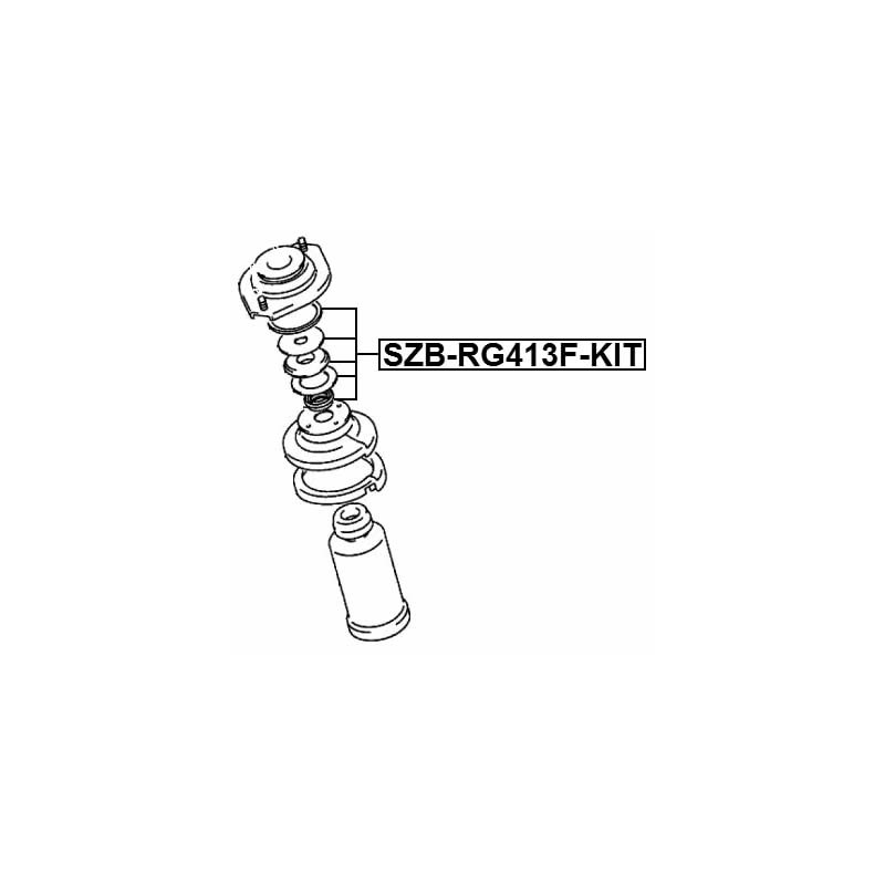 FEBEST SZB-RG413F-KIT Rolling Bearing Suspension Strut Support Bearing Front 0.032