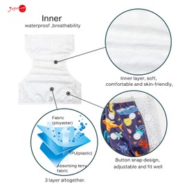 Joyo roy Swim Diapers Size 6 Infant Swim Diaper Reusable Swim Diapers Swimming Diapers Waterproof Diapers for Swimming Water Diaper Toddler Swim Diaper Swimmer Diapers Baby Swim Diaper Reusable 4-6t