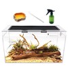 Reptile Growth Reptile Terrarium,10 Gallon Reptile Tank 20" x 10"x