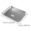Medical Tray, Flat Piercing Rectangular, Multifunctional Stainless Steel Instrument Plate