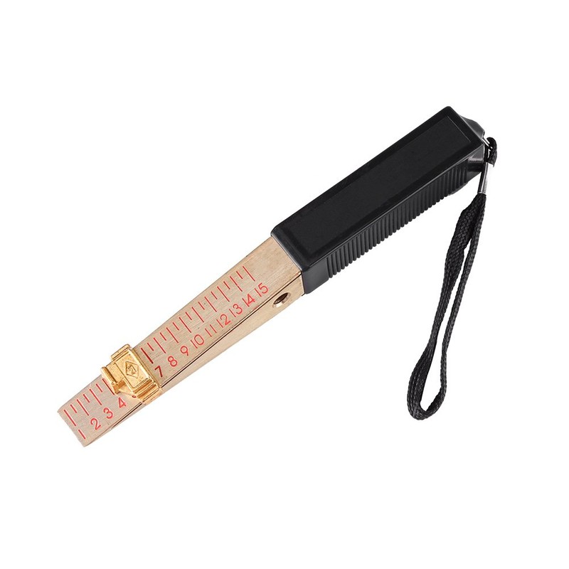 Wedge-Shaped Vernier Metric Feeler Gauge 0.5mm, Walfront 1-15mm Feeler Gauge
