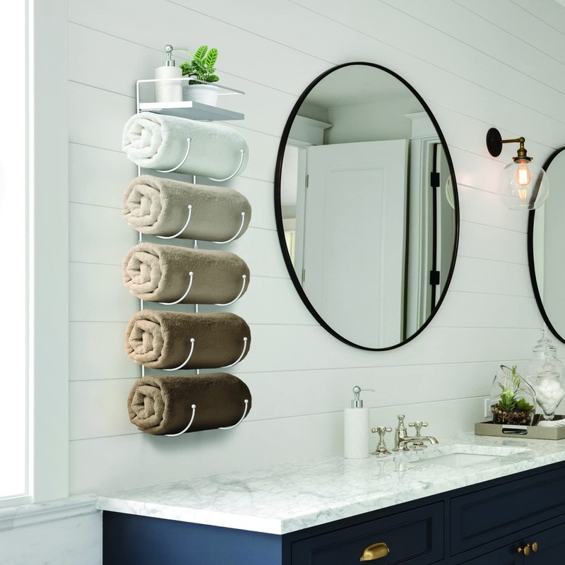 Sorbus Bathroom Towel Holder - 5 Tier Metal Towel Rack