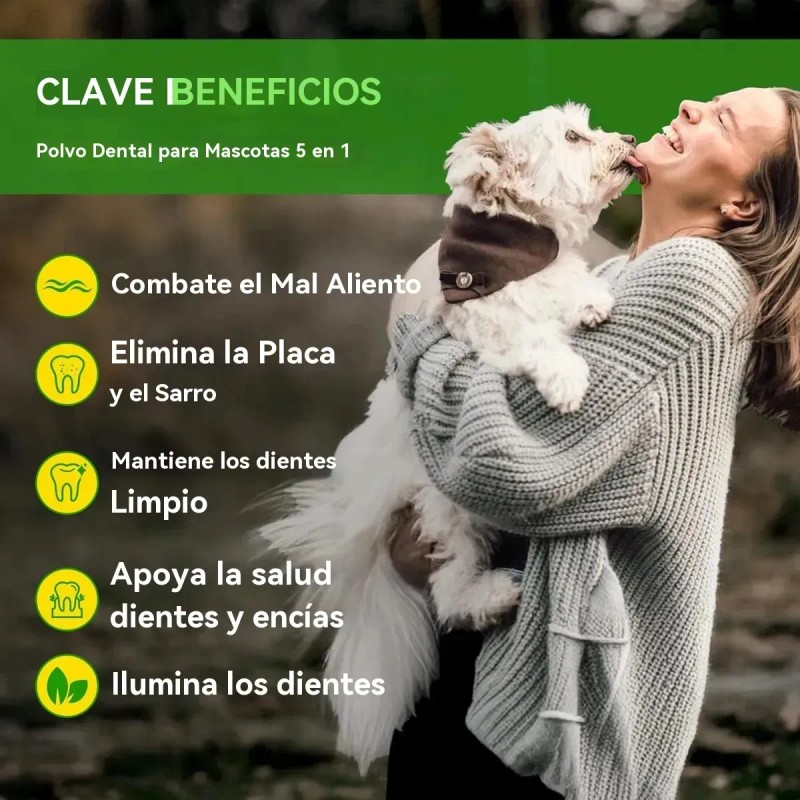 Polvo Limpiador De Dientes J Dog Powder Para Perros En