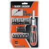 Black + Decker BDHT0 – 62130 Ratchet Screwdriver with Inserts