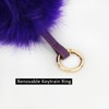 S.ROMZA Pom Pom Keychain Artificial Faux Fur Ball Keychains Fluffy
