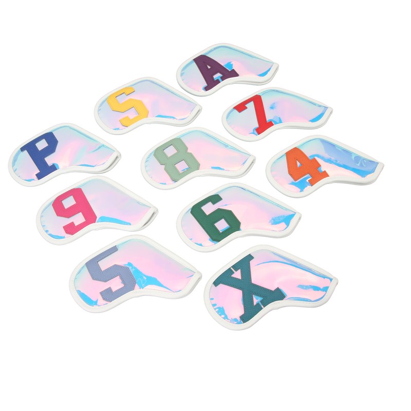 10 Pcs Golf Club Headcover PU Golf Club Protector Golf