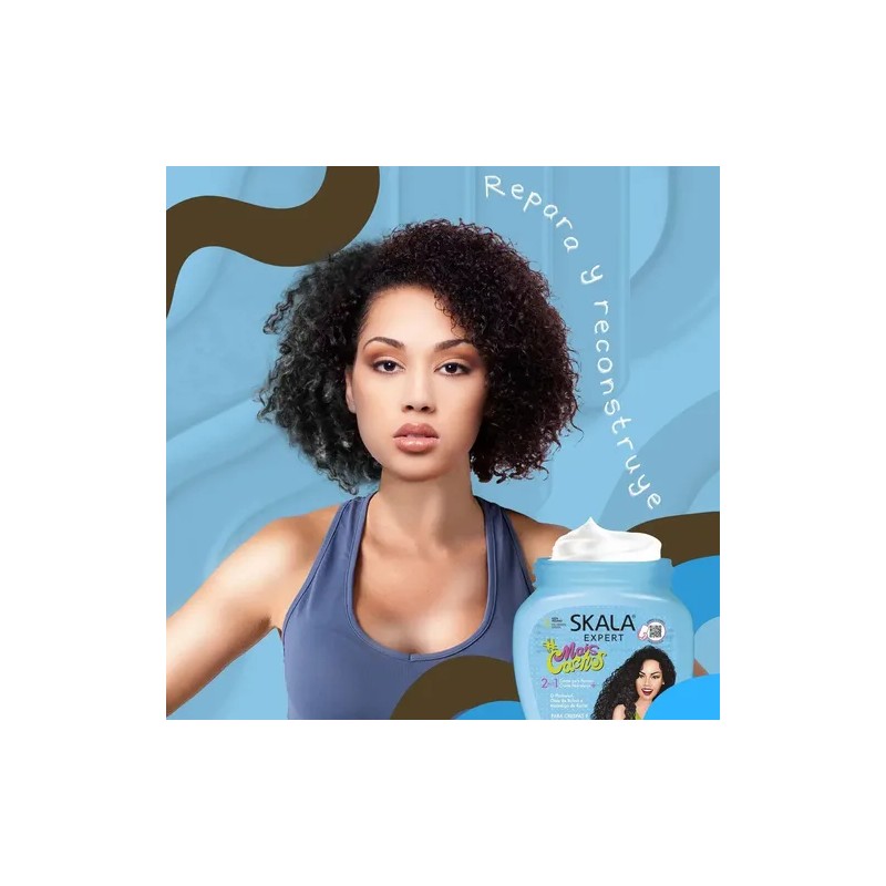 Crema Para Peinar Rizos Cabello Rizado Skala Mais Cachos 1lt