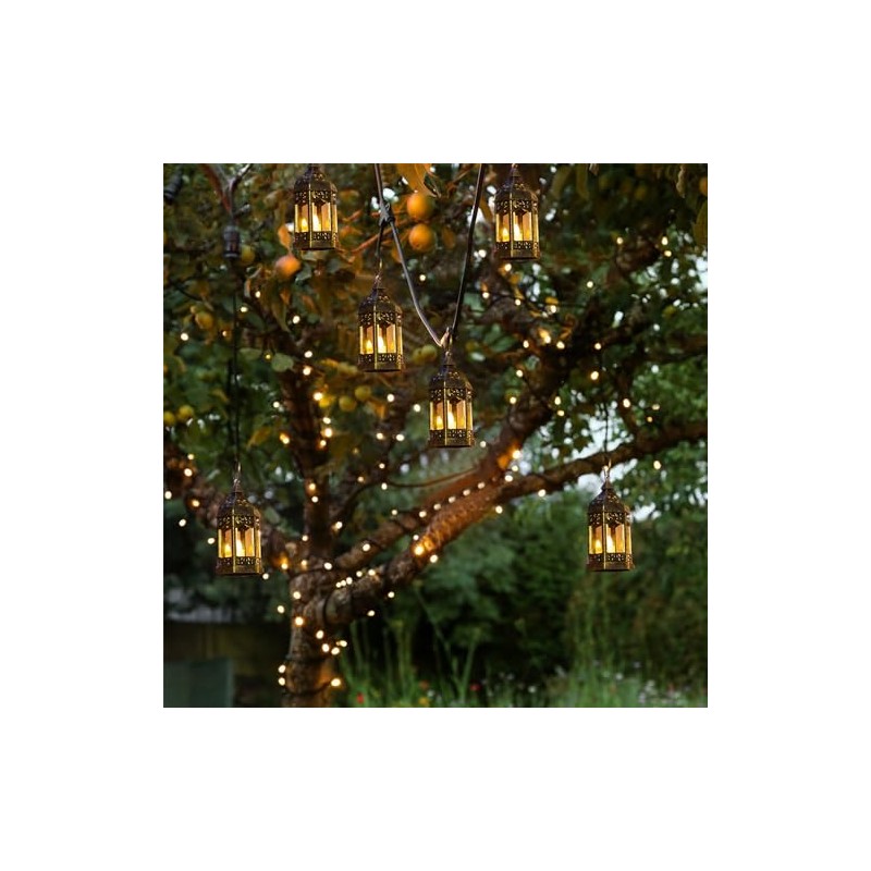 Mini linternas decorativas para interiores: 6 unidades de linternas LED
