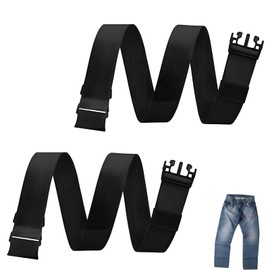 Syylqyr 2 PCS Elasticated Belt Men, Work Belts for Men Adjustable Tactical Belt for Outdoor Activities Hiking Heavy Duty Everyday Wear