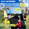 SPOYNAL 20FT Cobalt Blue Portable Volleyball Net for Backyard -