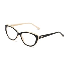 Sofia Vergara x Foster Grant Sofia Blue Light Multi Focus Reading Glasses Cat Eye, Black, 56mm + 2.75