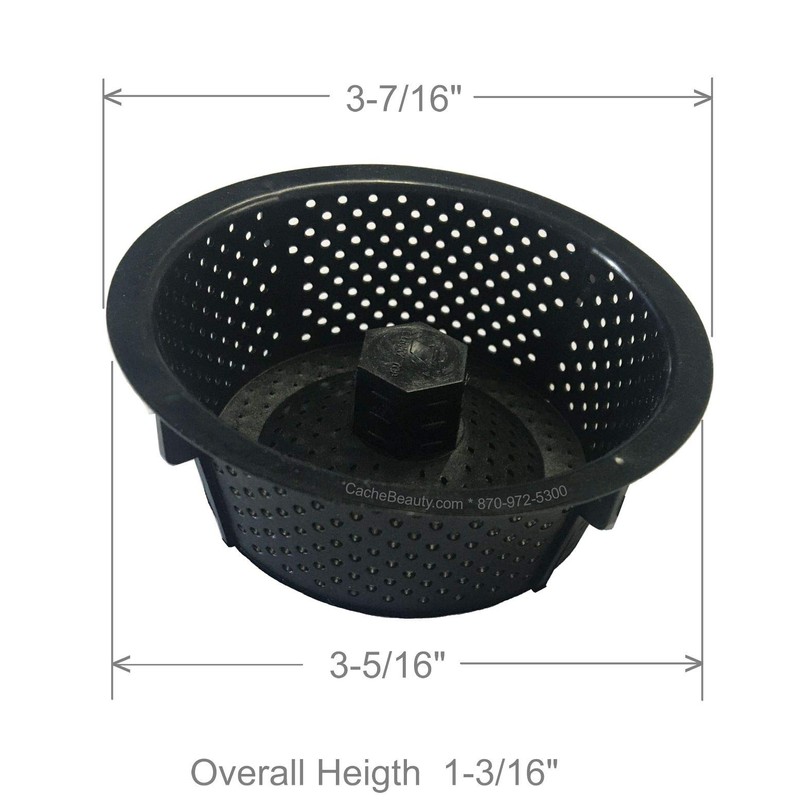 Marble 1730 Hair Strainer Cup for Shampoo Bowl 3-1/2" Dia