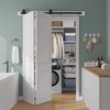 SMARTSTANDARD 60" Bifold Sliding Barn Door Hardware Kit, 5ft Top