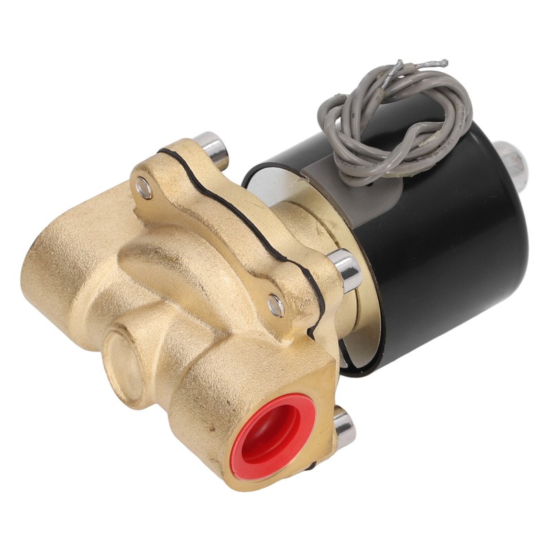 Electric Solenoid Valve Brass Structure Copper Coil 1 Way Flowing