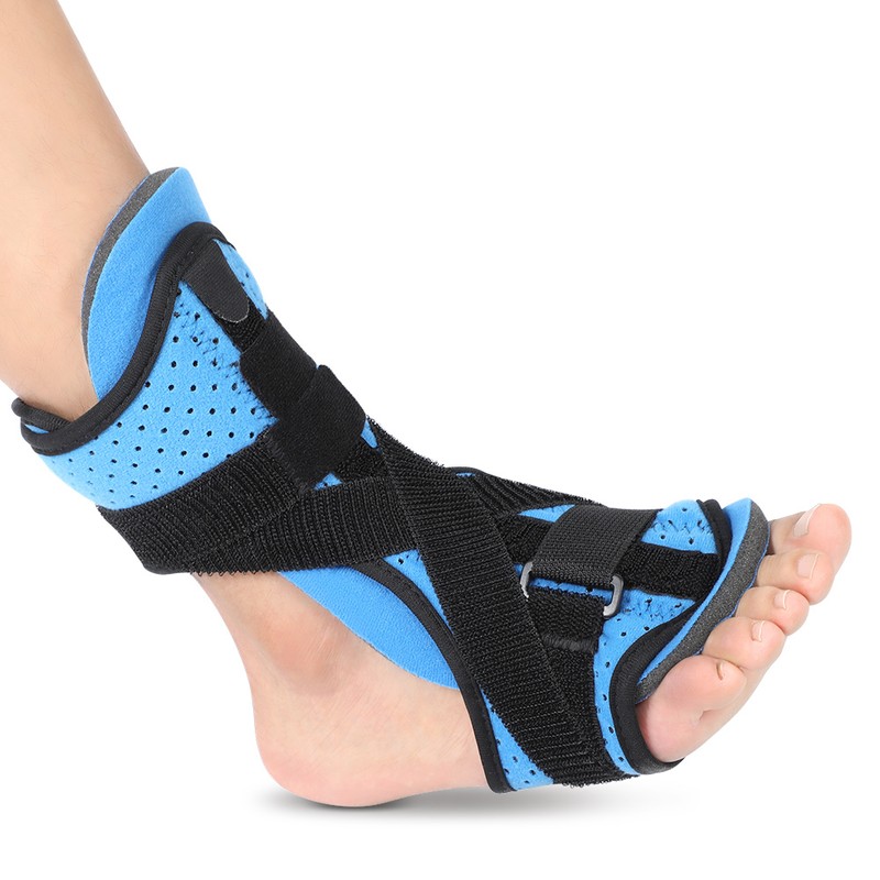 Improved fundar fasciitis support braces Blue (single pack) + compression
