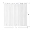 YISURE Short Shower Curtain Liner 60 Inch, Clear Peva Plastic