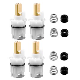 QAGGUM RP25513 Faucet Stem Assembly Fit for Delta Two Handle Faucet Repair Kit Replace RP24096 RP4993 RP24097, wth Cartridge Seats and Springs, 4Pcs