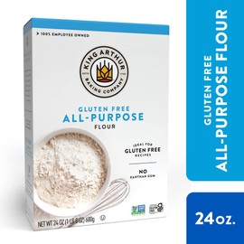 King Arthur Gluten-Free All-Purpose Flour, 24 Ounce (Pack of 1) - Non-GMO Project Verified, Certified Kosher